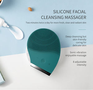 Cepillo de limpieza facial de silicona de lujo con vibración sónica, herramienta de limpieza profunda para purificar los poros y renovar la piel. - Product Image 4