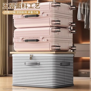 Clothing Organizer <b>Storage</b> Box Rectangle Non Woven Fabric Foldable With Handle For Home Wardrobe <b>Clothes</b> Quilts Toys - Product Image 3