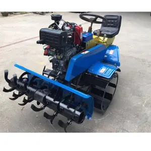 agricultural equipment equipments implements cultivador farming power tiller 12 hp ride-on paddy field rotary tiller weeder