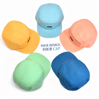 Casquette de camping unie DYMF, personnalisable, pour adulte, à cinq panneaux, style snapback, pour le sport, la course, le camping, en coton, avec visière bec de canard