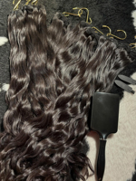 Stock US : Mèches de cheveux humains bruts naturels, bouclés indiens, cambodgiens, ondulés profonds, raides, vietnamiens, bouclés birmans, crépus bouclés