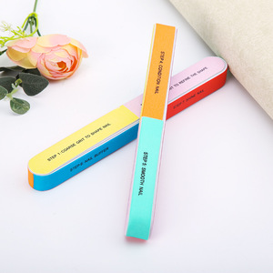 Colored Edge Nail File <b>EVA</b> Sponge 180 Grit Reusable For Nail Shaping And Polishing - Product Image 4