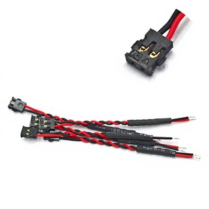 Câble ruban personnalisé à gaine PVC, pas de 1,2 mm, 32AWG, avec connecteur terminal 2 broches rouge et noir, assemblage de faisceau de câbles électroniques - Product Image 3