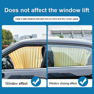 Cortina Magnética para Ventanas <span class=keywords><strong>de</strong></span> Automóviles, Popular, Universal, con Protección Solar, Bloqueo Automático, Retráctil - Product Image 4