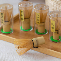 Fouet à thé Matcha en bambou fait main avec logo personnalisé, accessoire de cuisine pour cérémonie japonaise, 100% Matcha