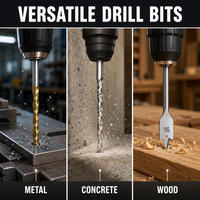 Ensemble d'outils de perçage sans fil 21V 59 pièces, kit d'outils électriques multifonctionnels professionnels pour la réparation et l'entretien domestique