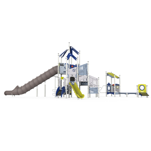 Mới được thiết kế UV tráng nhựa ngoài trời nhiều Slide thương mại tương tác vật lý thiết bị giải trí - Product Image 6