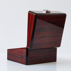 Jujube-caja de reloj de alta gama, caja de madera para pintura de piano, caja de exhibición de almacenamiento de reloj, Color Rojo - Product Image 3