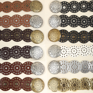 <span class=keywords><strong>Ceinture</strong></span> en cuir PU pour femme, style western vintage, large boucle ronde, 8,8 cm de large, <span class=keywords><strong>ceinture</strong></span> large tendance pour femme, métal creux de haute qualité - Product Image 2
