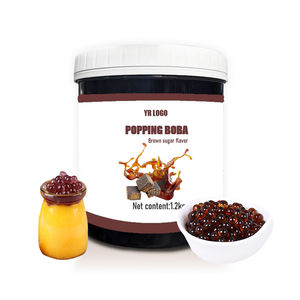 Gelée d'herbe au sucre brun pour garniture de bubble tea, perles et garnitures de boissons premium, emballage en bouteille, vente en gros - Product Image 2