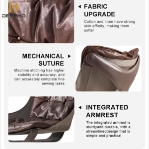 كرسي كرسي عصري فاخر بسيط ومخصص اللون للاسترخاء جلد طبيعي كرسي دوار بلكنة مريح - Product Image 4