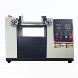 Machine de laboratoire à deux rouleaux pour le mélange et le laminage de plastiques PP, PE, <span class=keywords><strong>PVC</strong></span> – Équipement de déroulage ouvert - Product Image 1