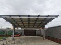 Structure de carport solaire en acier au carbone à colonne unique, personnalisable, de haute qualité, vente en gros usine