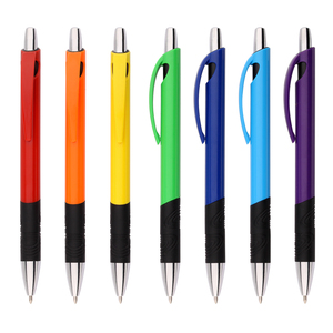 2023 Wholesale Good Quality ABS Material Ball <strong>Pen</strong> with Rubber Soft Colorful <strong>Grip</strong> for Promotion Gift - Product Image 2