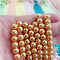 Perles rondes en ABS rouge cramoisi avec trou, perles en vrac pour la personnalisation de vêtements de mode, fourniture en gros par l'usine B2B
