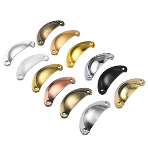 Furniture Handle Oval 82mm Iron Plated Durable Drawer Pull Traditional Style - Product Image 5