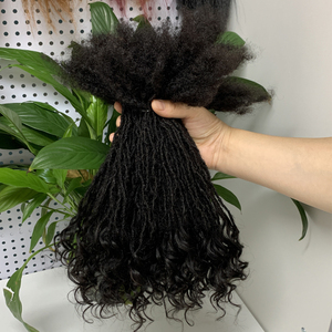 KAMA personalizzato fatto a mano intrecciato 0.1cm 0.2cm 0.4 <span class=keywords><strong>cm</strong></span> Afro crespo estremità ricci Microlocs per Locs e torce acconciature - Product Image 1