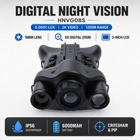 Jumelles de vision nocturne numériques HNVG08S 2K 3MP avec objectif 18 mm, télémètre, WiFi et boussole pour la chasse, l'observation de la faune et l'exploration en extérieur