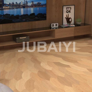 Suelo de madera de ingeniería de espiga francesa con parquet de chapa de madera - Product Image 4