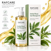 Huile de massage spa rituelle aux herbes RAFCARE 200ml, huile corporelle aux herbes relaxante et nourrissante pour tous types de peau