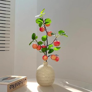 Branches de fleurs de pommier artificielles avec fruits, décoration haut de gamme pour la maison, pour la table du salon, l'entrée - Product Image 3