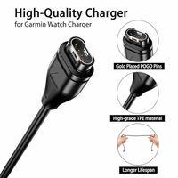 Cable de Carga Rápida USB 2.0 con Cubierta de PVC Trenzada y Cobre Puro para Relojes Inteligentes Garmin Vivoactive 5/4/4S/3/Quatix 7/6/6X/5
