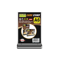 Haute qualité carte photo clair acrylique gratuit petit cadre d'affichage vertical support de signe debout support de signe de Table