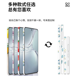 For Oppo K12 Phone Frame Sticker Cute Design <b>EVA</b> Material Rectangle Decoration - Product Image 4