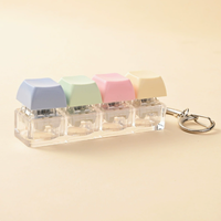 Porte-clés anti-stress créatif et original avec bouton à presser, jouet sensoriel pour la relaxation et l'amélioration de l'humeur