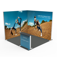 ADMAX populaire 10X20FT modulaire pliable sans outil SEGFold stand de lumière Portable en aluminium stand d'exposition affichage pour les salons professionnels