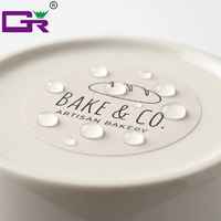 Autocollants ronds personnalisés professionnels avec logo, imprimés UV, étiquettes en vinyle imperméables pour emballages alimentaires, résistants à l'huile et aux rayures