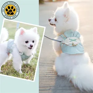 SinSky Breathable Pet Vest-style Chest Strap Dog Leash Lightweight Dog Harness for Small and Medium-sized Dogs and Cats
