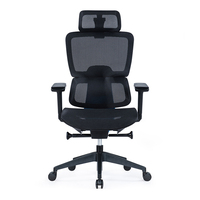 Chaise de bureau ergonomique en maille de jeu de couleur noire à vendre chaise d'ordinateur appui-tête de chaise en maille