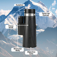 Telescopio Monocular Portátil de Alta Calidad HD 12X42 10X42 de Alta Potencia para Caza Profesional al Aire Libre