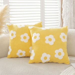 <span class=keywords><strong>Housse</strong></span> de coussin carrée en coton pelucheux pour canapé, motif floral, décoration intérieure, amovible, broderie, <span class=keywords><strong>avec</strong></span> <span class=keywords><strong>fermeture</strong></span> éclair - Product Image 4