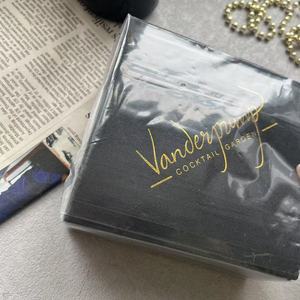 Servilletas de cóctel Airlaid negras de lámina dorada, servilletas de papel de lino de lujo de 10 "x 10", toallas suaves para cena, restaurante, fiesta de boda - Product Image 3