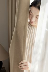 Vendita calda di lusso ad alta oscuramento in poliestere lino di colore del caffè tessuto <span class=keywords><strong>per</strong></span> soggiorno <span class=keywords><strong>camera</strong></span> <span class=keywords><strong>da</strong></span> <span class=keywords><strong>letto</strong></span> Hotel finestre - Product Image 2