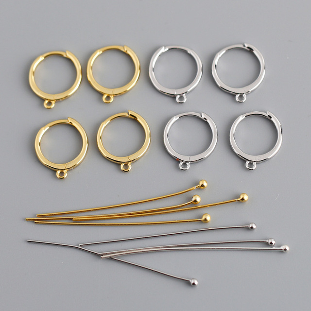 925 Sterling Silver DIY Fashion Accessories Elegant Jewelry Findings & Components-Elegant Earrings