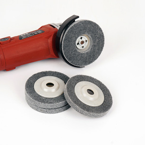 Xi'an Fiber Polishing Wheel 100mm Diameter 16mm Hole Nylon Non Woven For <b>Angle</b> <b>Grinder</b> - Product Image 2