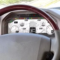 Cluster Digital 12.3 inci untuk Toyota LC 70 71 76 78 2007-2024 Panel instrumen dasbor mobil pengukur kecepatan pemutar Multimedia LCD