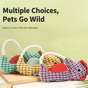 Juguete Masticable para Perros con Forma de Caballito de Mar, Juguete de Peluche Interactivo con Cuerda para Perros Pequeños y Medianos - Product Image 5