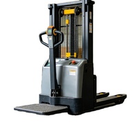 Chariot élévateur Worui haute performance modèle CDD-BXS, batterie au plomb-acide, longueur de fourche 1100 mm, pneus en polyuréthane, mât à deux étages, utilisation en intérieur