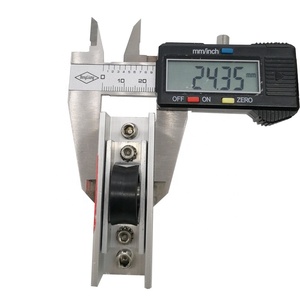 Phần cứng nhôm nhựa Đôi bánh xe cửa trượt cổng bánh xe con lăn - Product Image 4