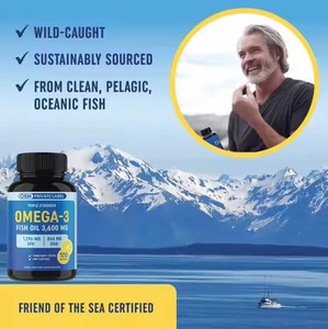 Compléments d'huile de poisson oméga 3 OEM, capsules molles d'huile de poisson oméga 3 avec EPA DHA pour le cerveau, les articulations, les yeux, le cœur - Product Image 4