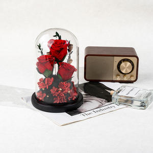 Preserved rose Pearl decorative glass Cover <b>Gift</b> <b>Box</b> Mother's Day Valentine's Day Birthday Red Pink Eternal Rose <b>Gift</b> - Product Image 4