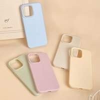 Coque de téléphone en silicone mat antichoc de 2 mm d'épaisseur pour iPhone 17 16 15 14 Pro, coque en silicone souple de couleur unie pour iPhone 16 Pro