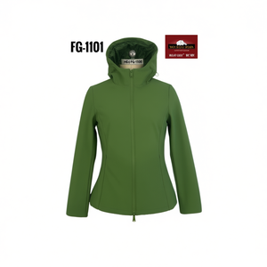 Veste polaire HDJ pour femme, manteau d'hiver à capuche avec fermeture éclair, grande taille S-XXL, coupe-vent, couleur unie, vêtement d'extérieur - Product Image 2