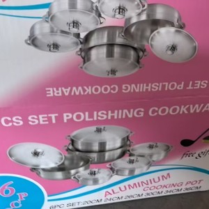 Ensemble de 6 casseroles et marmites de cuisson en aluminium moulé sous pression, antiadhésives, classiques, pour <span class=keywords><strong>camping</strong></span>, prix usine, vente en gros, modèle 2026 - Product Image 5