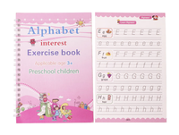 Contenu préscolaire en gros édition arabe anglaise écriture manuscrite coulé cahier de pratique magique réutilisable