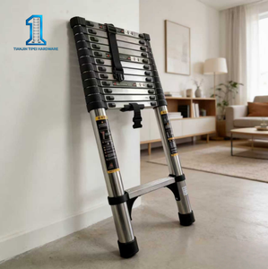 <span class=keywords><strong>Escalera</strong></span> Telescópica Plegable de Acero Inoxidable de 5.1 Metros para Uso Doméstico - Product Image 6